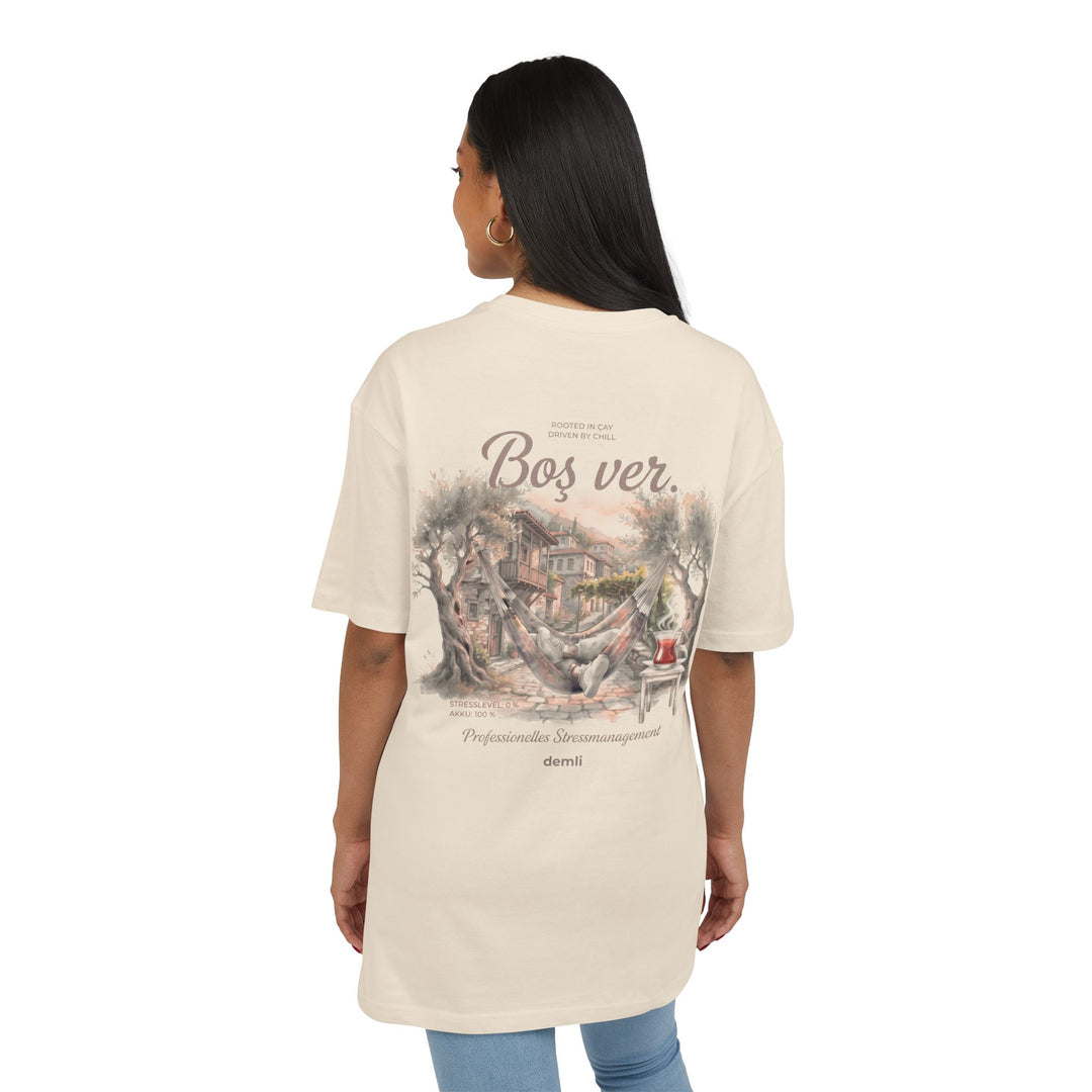 demli – Boş ver. · Oversized Tee